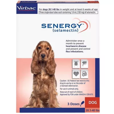 Product Senergy (selamectin) Topical for Dogs 20.1 - 40 lbs, 3 doses