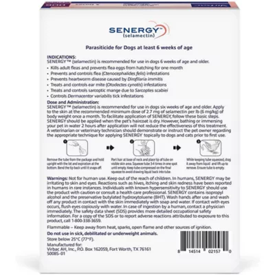 Product Senergy (selamectin) Topical for Dogs 85.1 - 130 lbs, 3 doses