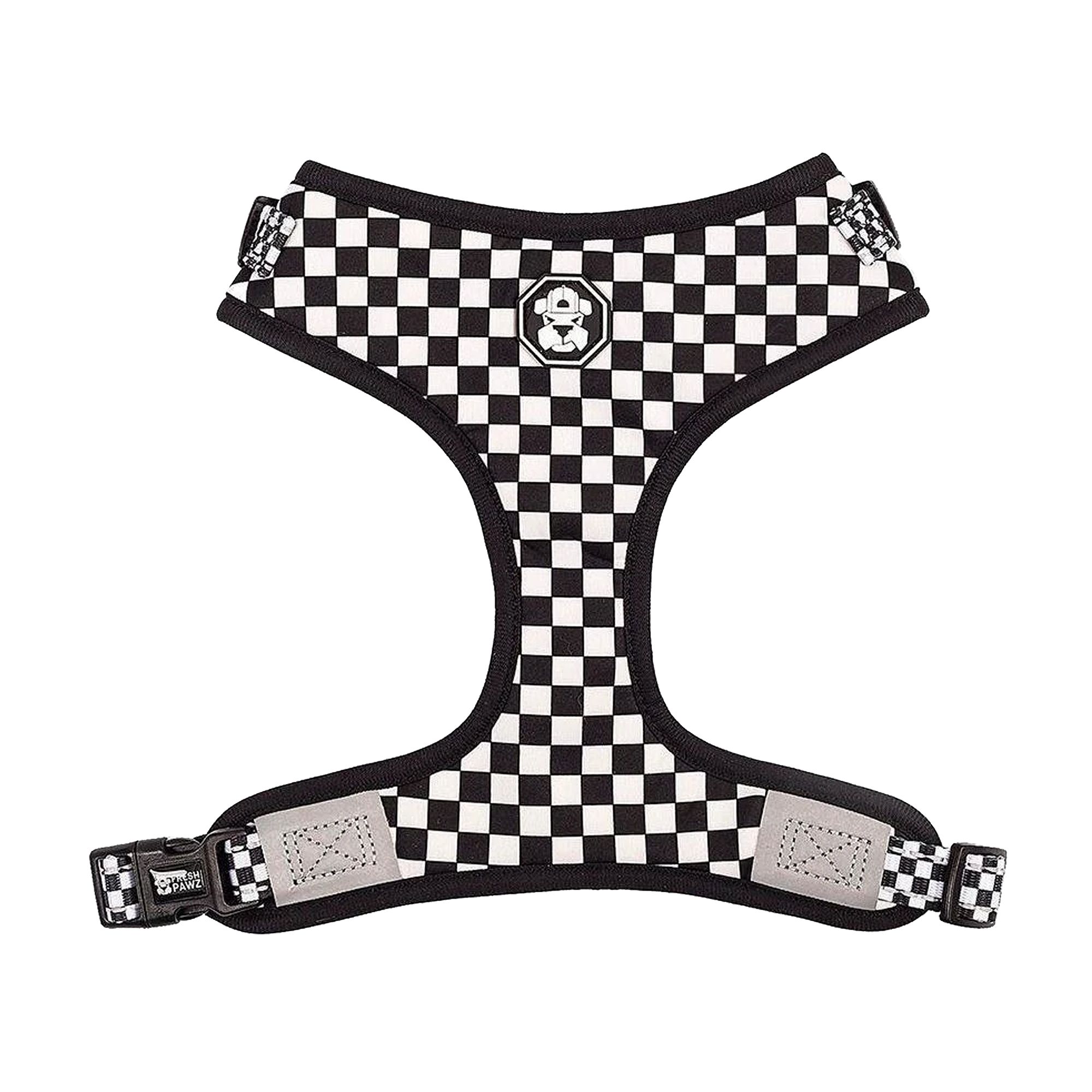 fresh-pawz-checkerboard-adjustable-mesh-dog-harness-dog-harnesses