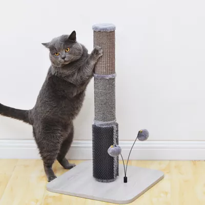 Product PetPals 25-in Urbane Scratching Cat Post, Gray