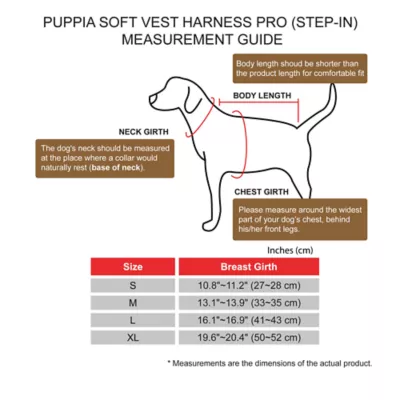 Product Puppia® Soft Step-In Vest with Reflective Straps Pro Dog Harness