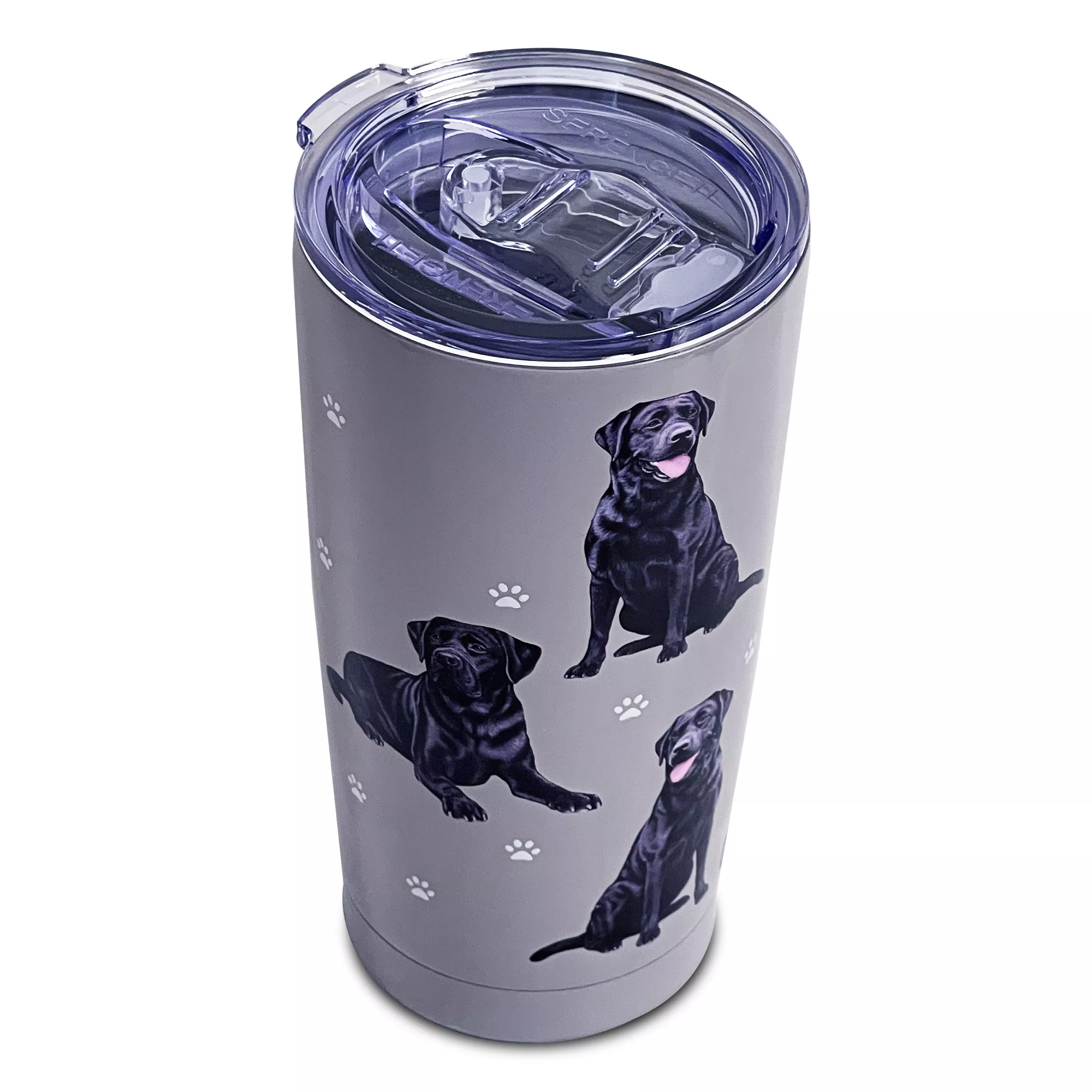 E&S Pets Black Labrador Serengeti Tumbler Travel Mug for People