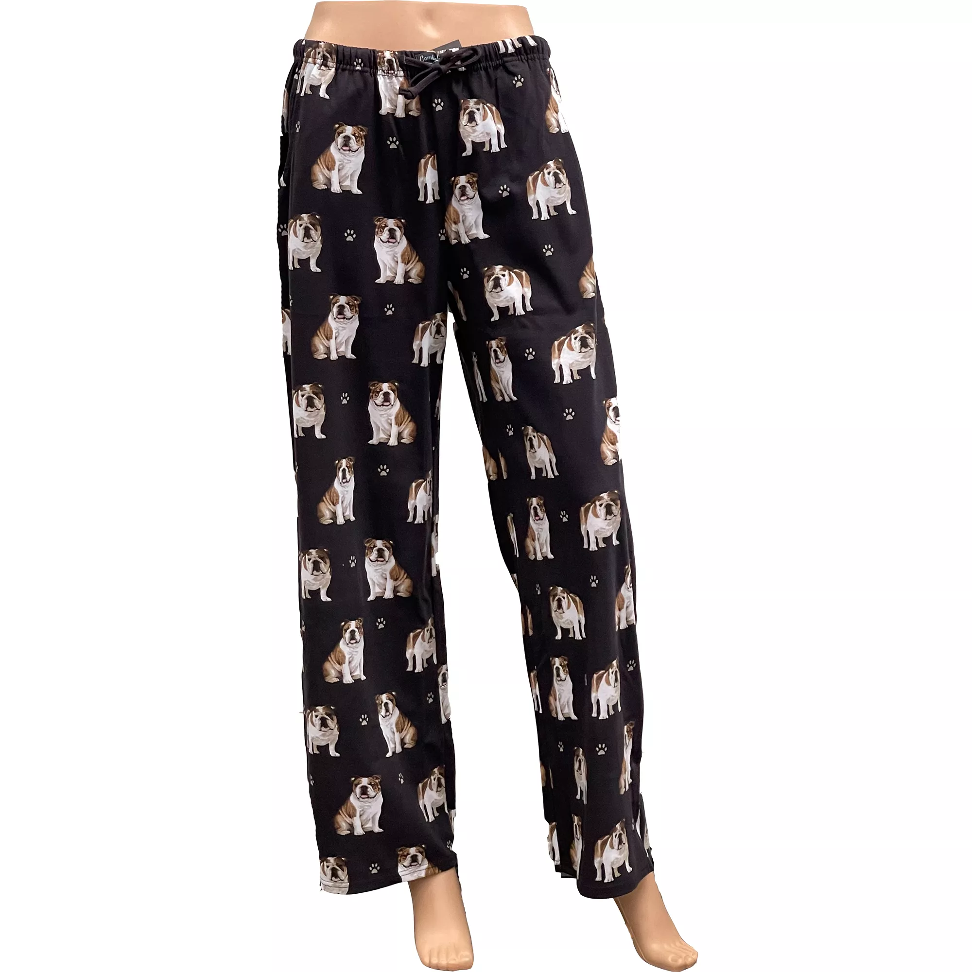 E&S Pets Bulldog Pajama Bottoms for People