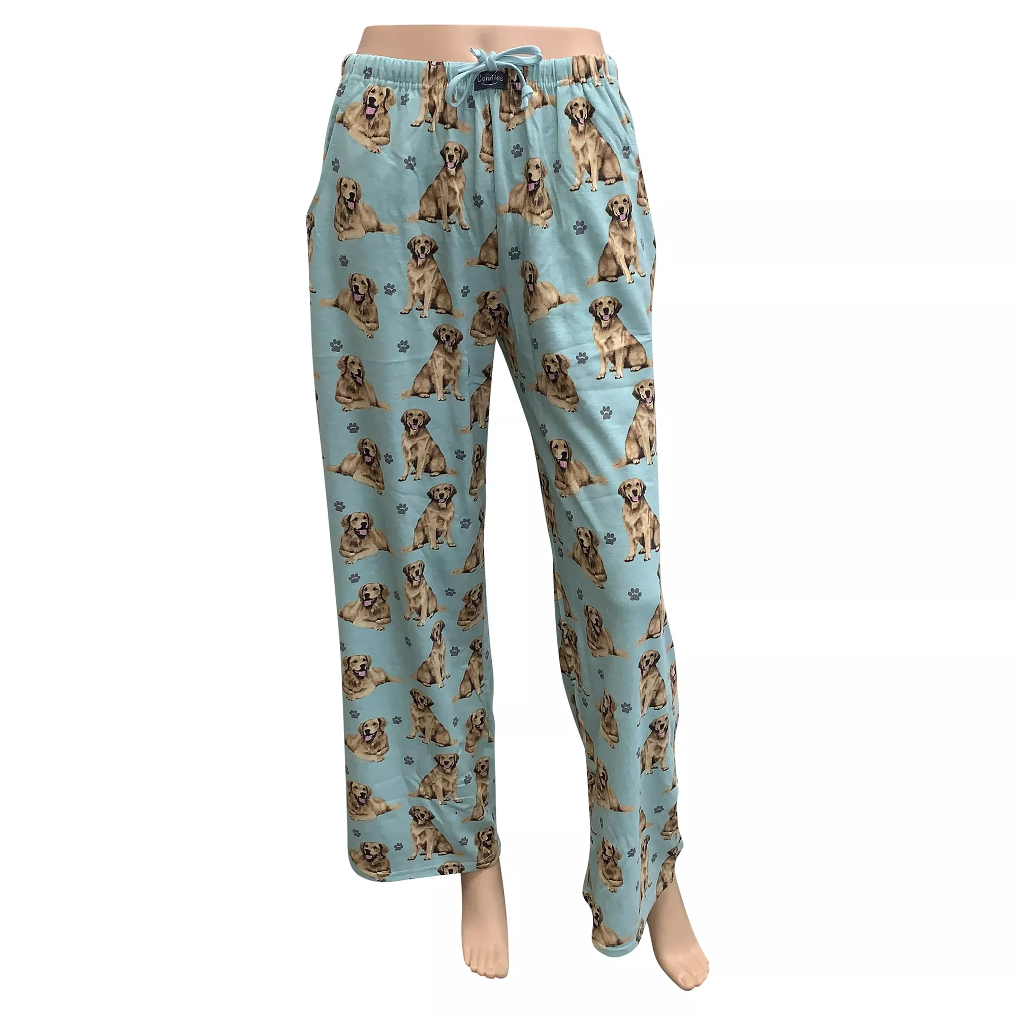 E&S Pets Golden Retriever Pajama Bottoms for People