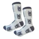 Product E&S Pets Silver Tabby Cat Socks for People