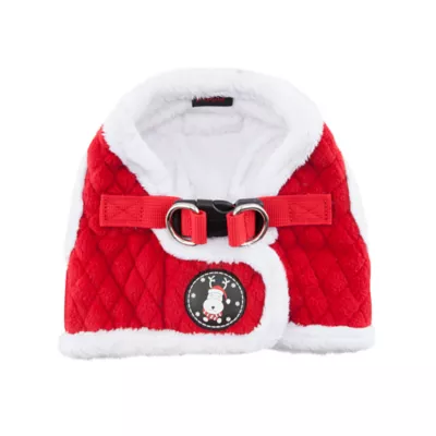Puppia® Red Holiday Blitzen Warm & Fuzzy Vest Dog Harness - Image 2