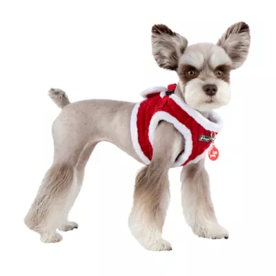 Puppia® Red Holiday Blitzen Warm & Fuzzy Vest Dog Harness - Image 4