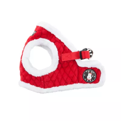 Puppia® Red Holiday Blitzen Warm & Fuzzy Vest Dog Harness - Image 1