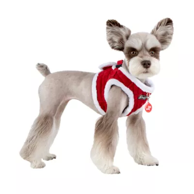 Puppia® Red Holiday Blitzen Warm & Fuzzy Vest Dog Harness - Image 4
