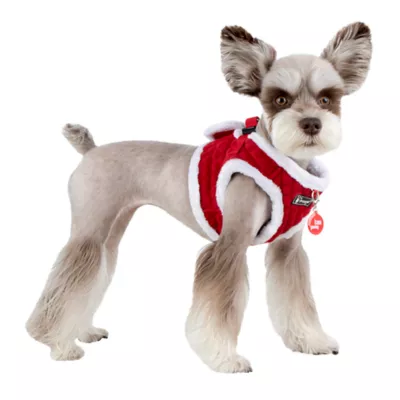 Product Puppia® Red Holiday Blitzen Warm & Fuzzy Vest Dog Harness