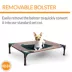 K&H Pet Products Chocolate & Mesh Bolster Cot Dog Bed image thumbnail 3
