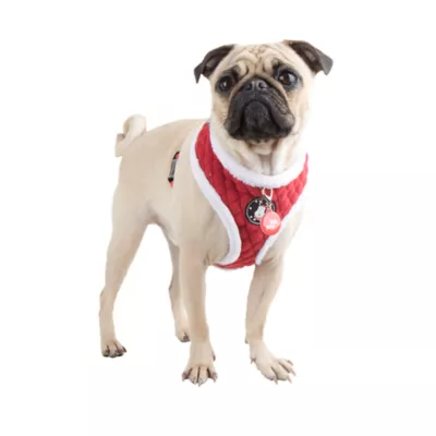 Puppia® Red Holiday Blitzen Warm & Fuzzy Dog Harness - Image 3