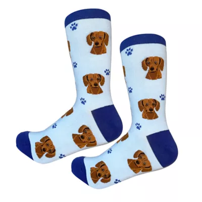 Product E&S Pets Red Dachshund Socks for People