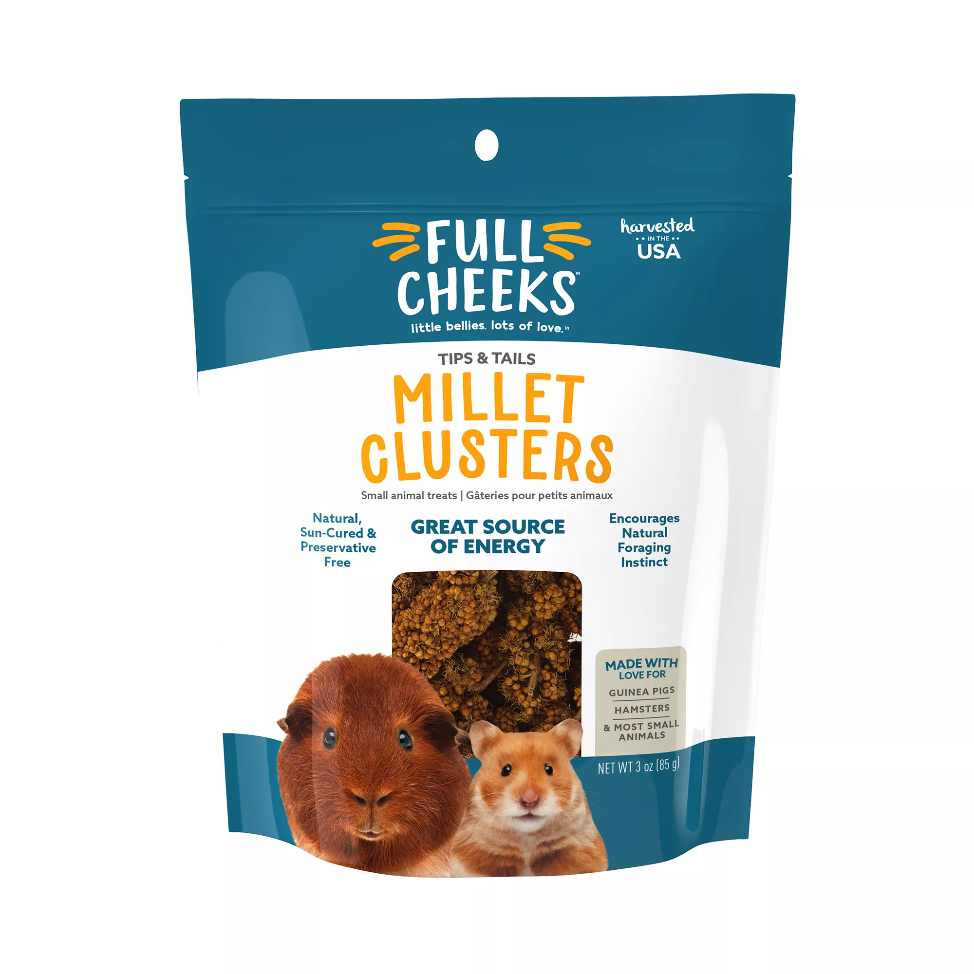 Full Cheeks&trade; Small Pet Millet Clusters