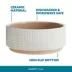Full Cheeks™ Small Pet Cross Hatch Ceramic Bowl image thumbnail 3