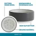 Full Cheeks™ Small Pet Grey Dot Ceramic Bowl image thumbnail 3
