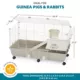 Product Full Cheeks™ Split-Level Rabbit Habitat - Includes Cage, Shelf, Ramp, Wheels, & Feeding Accs.