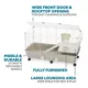 Product Full Cheeks™ Split-Level Rabbit Habitat - Includes Cage, Shelf, Ramp, Wheels, & Feeding Accs.