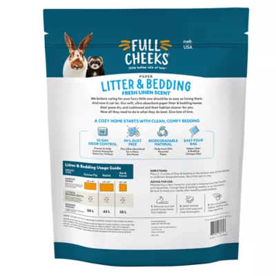 Product Full Cheeks™ Odor Control Small Pet Paper Litter & Bedding - Fresh Linen Scent