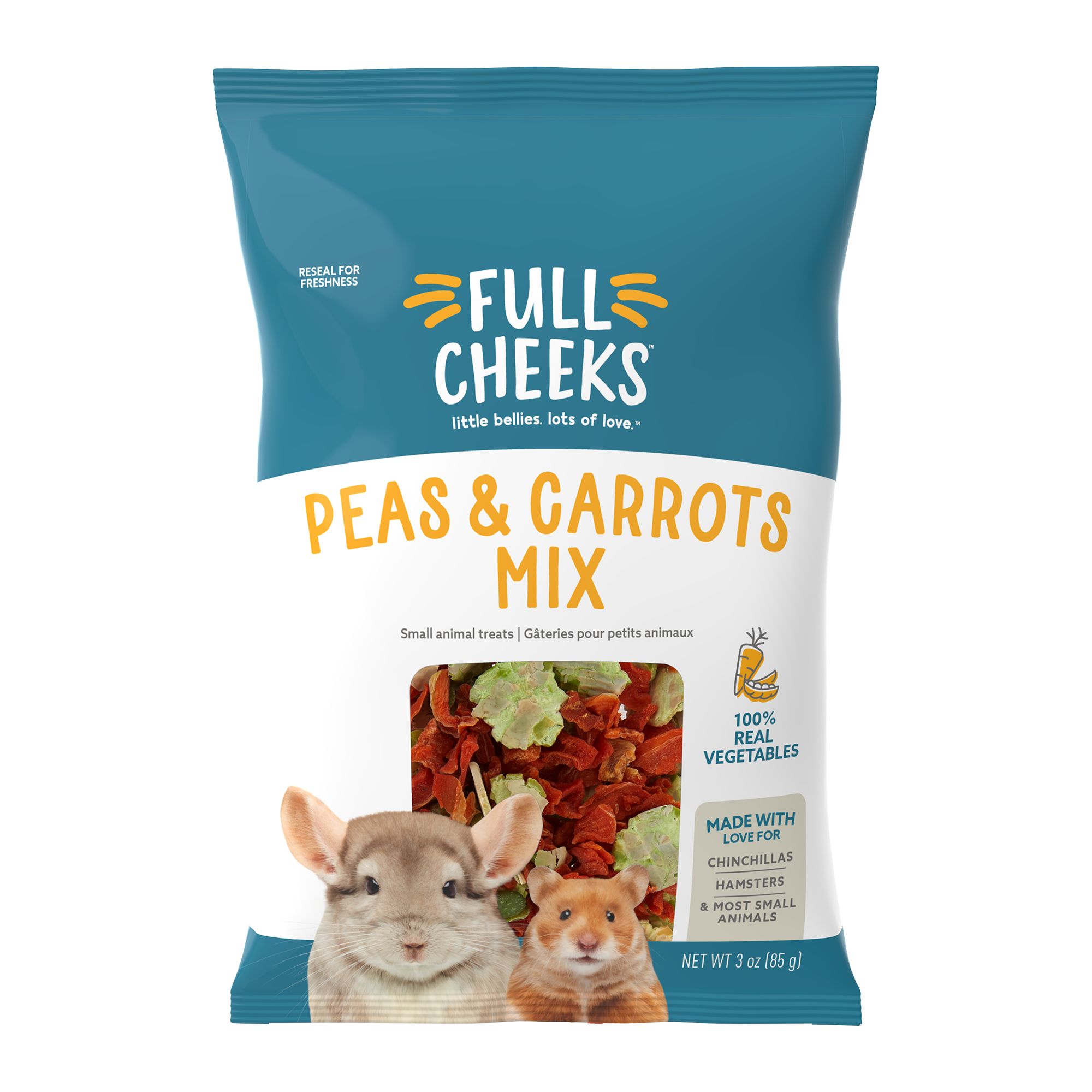 Full Cheeks Small Pet Peas & Carrots Mix small pet Treats PetSmart