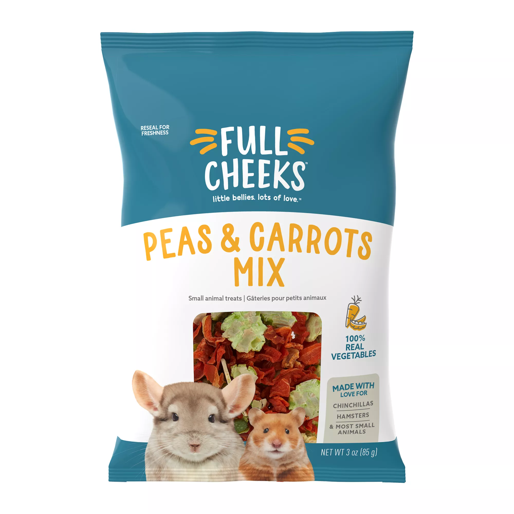 Full Cheeks&trade; Small Pet Peas & Carrots Mix