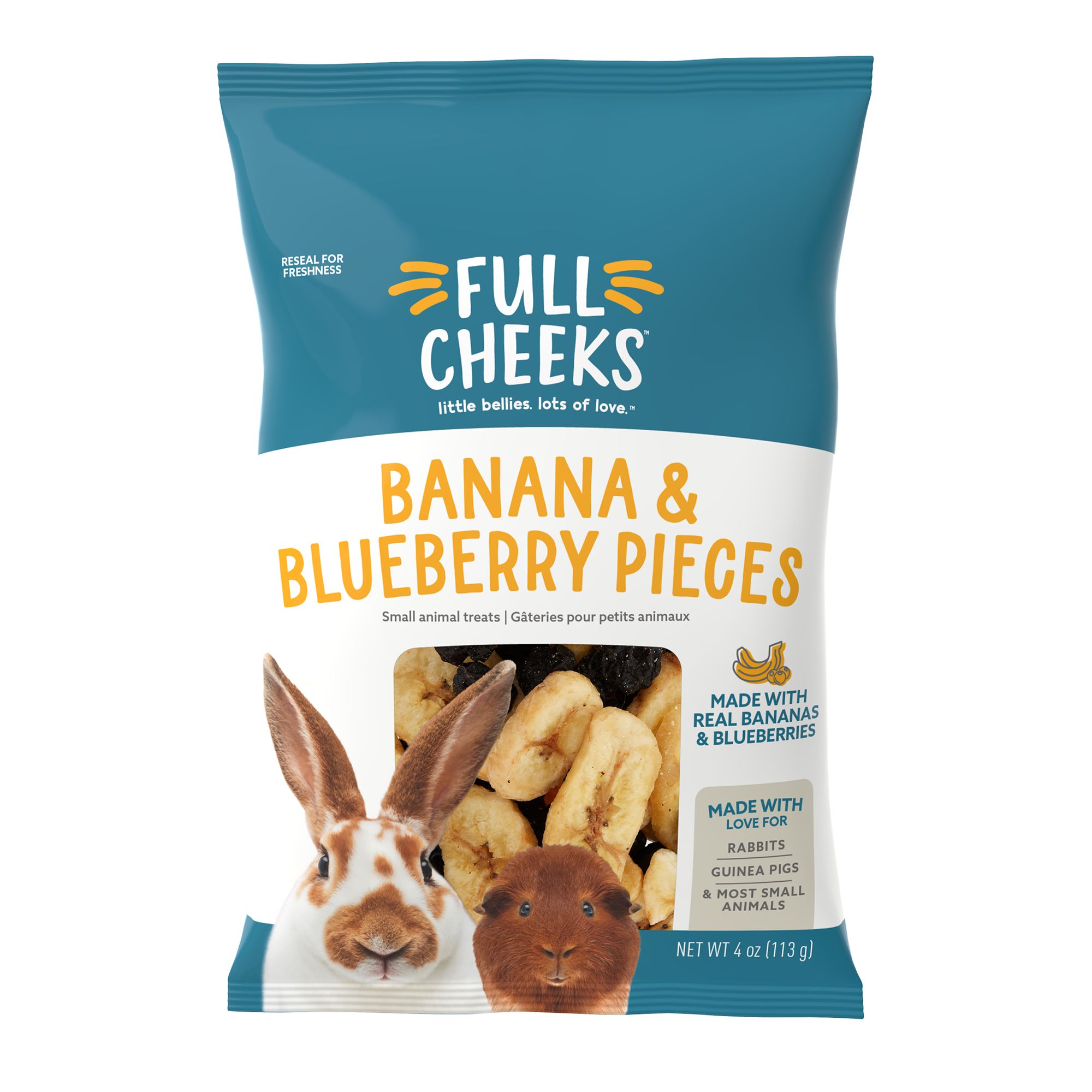 Full Cheeks Small Pet Banana Blueberry Pieces