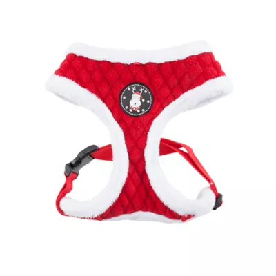 Puppia® Red Holiday Blitzen Warm & Fuzzy Dog Harness - Image 1