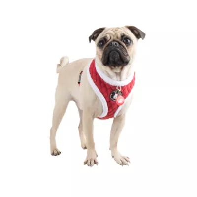 Puppia® Red Holiday Blitzen Warm & Fuzzy Dog Harness - Image 3