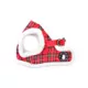 Product Puppia® Red Plaid Holiday Blitzen Warm & Fuzzy Vest Dog Harness