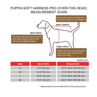 Product Puppia® Soft Over-the-Head with Reflective Straps Pro Dog Harness