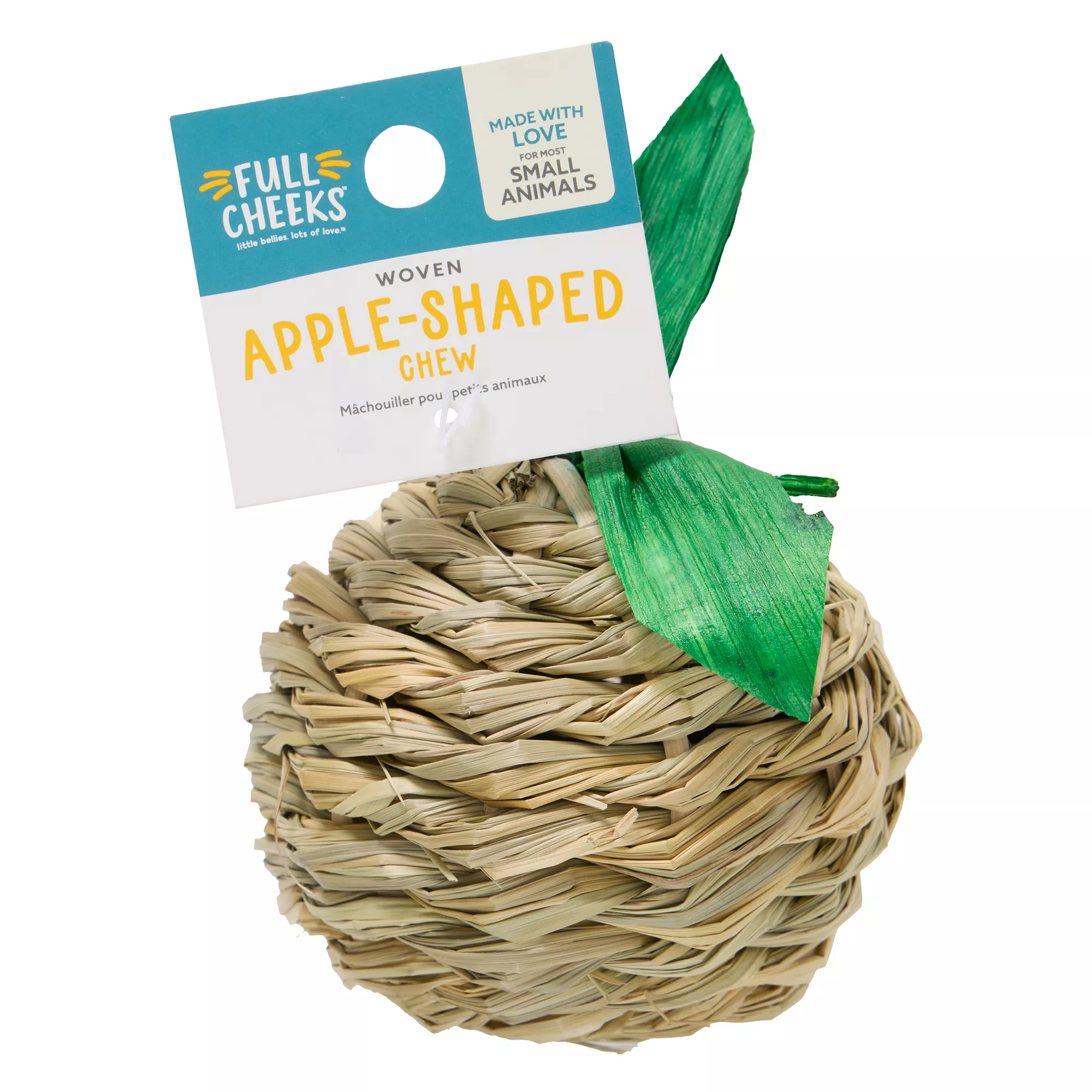 Full Cheeks&trade; Small Pet Woven Apple Shaped Chew