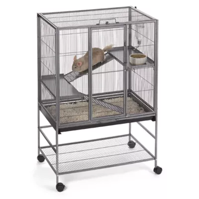 Product Full Cheeks™ Chew Proof Small Pet Habitat - Includes Cage, Trays, Ramps, Shelves & Wheels