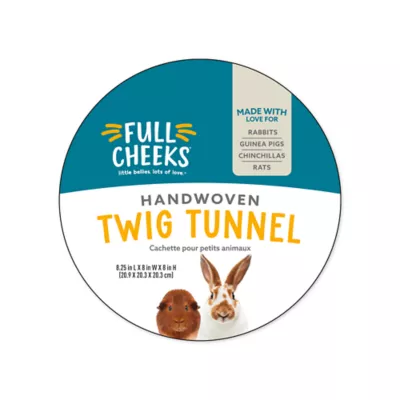 Product Full Cheeks™ Small Pet Handwoven Twig Tunnel