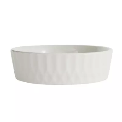 Product Full Cheeks™ Small Pet Cream Ceramic Bowl