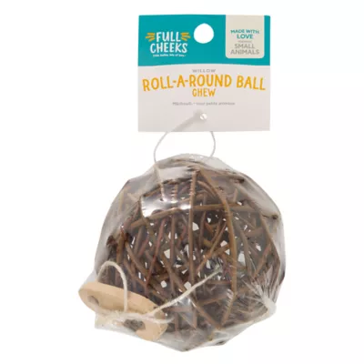 Product Full Cheeks™ Small Pet Roll-A-Round Willow Ball Chew