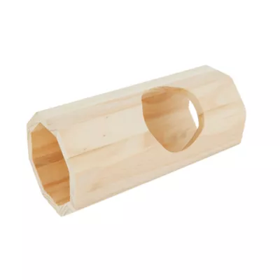 Product Full Cheeks™ Small Pet Pinewood Hollow Log Tunnel & Hideaway