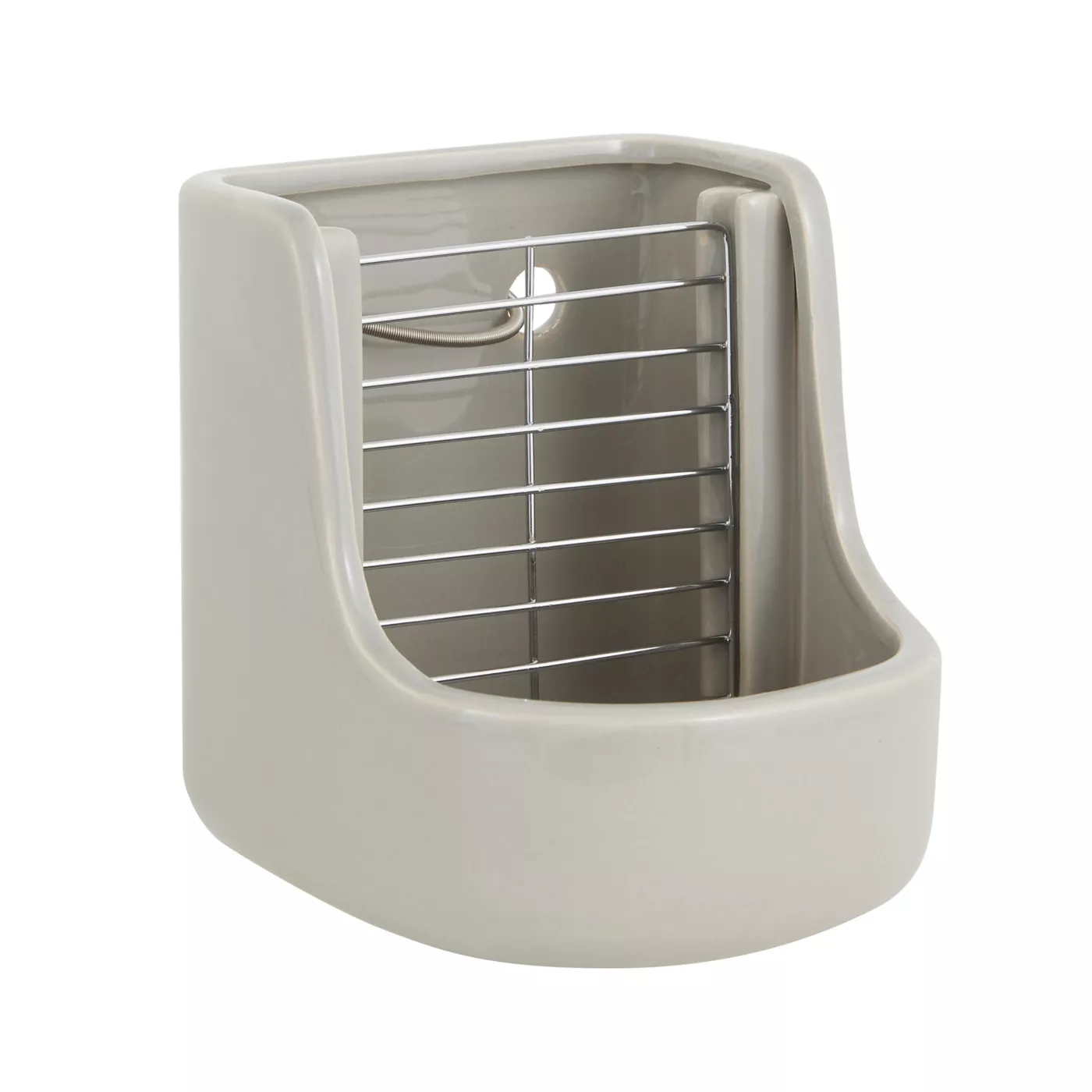 Full Cheeks Small Pet Ceramic Hay Pellet Feeder