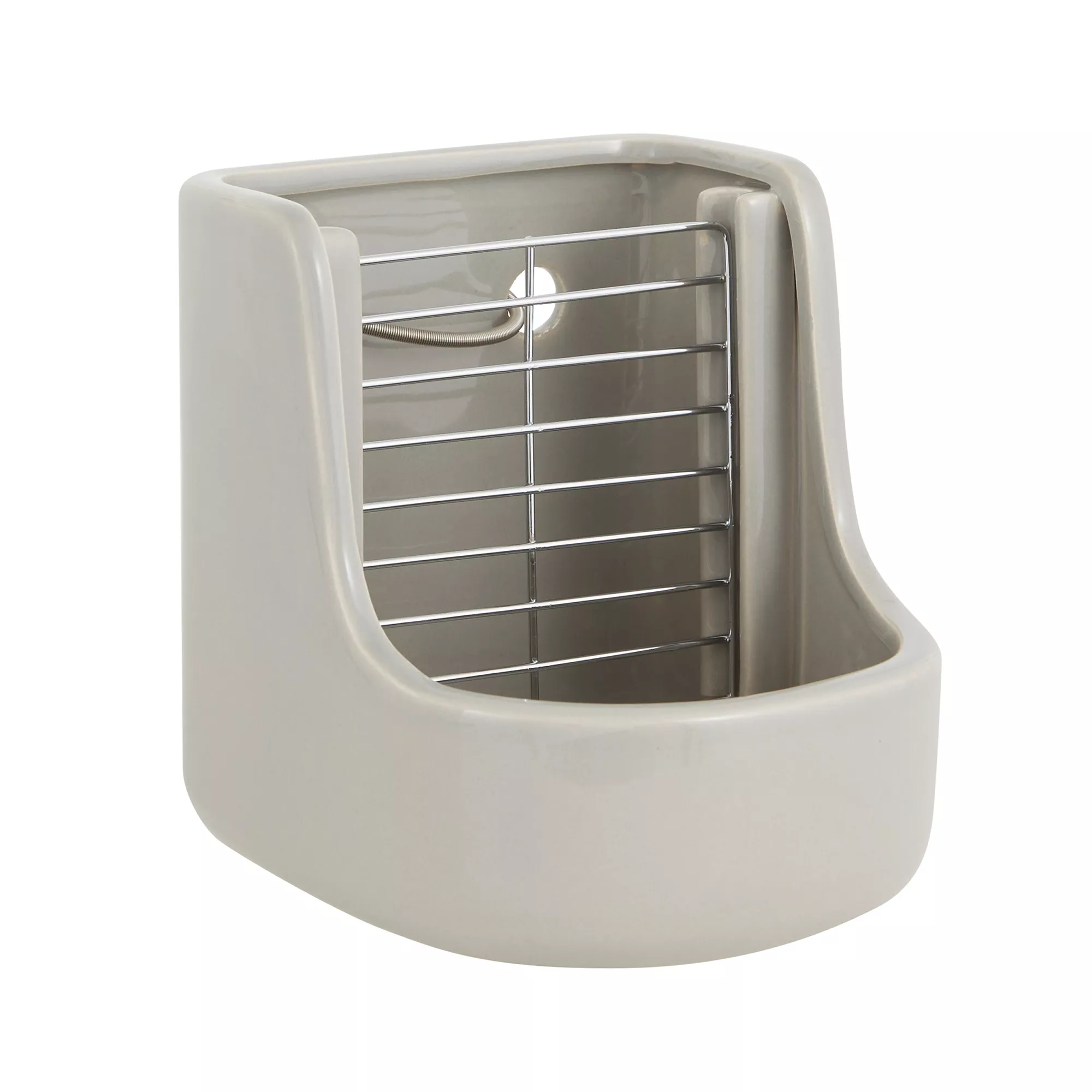 Full Cheeks&trade; Small Pet Ceramic Hay & Pellet Feeder