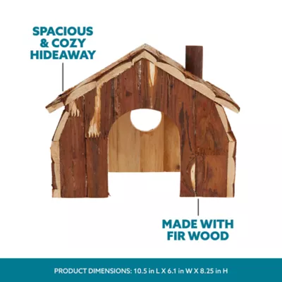 Product Full Cheeks™ Small Pet Firwood Cabin Hideaway