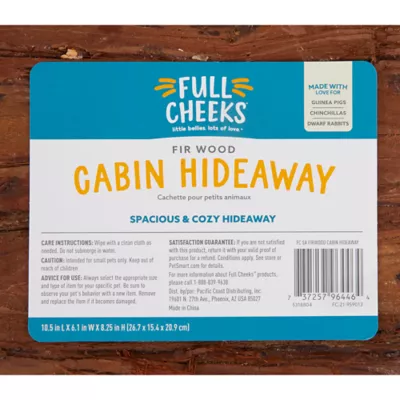 Product Full Cheeks™ Small Pet Firwood Cabin Hideaway