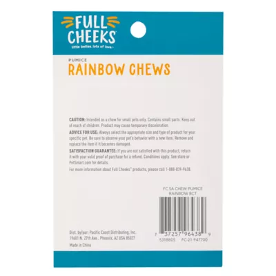 Product Full Cheeks™ Small Pet Rainbow Pumice Chews