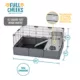 Product Full Cheeks™ Customizable Small Pet Habitat - Includes Cage, Hideaway, Hay Feeder, Bowl, & Bot