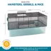 Full Cheeks™ Hamster Habitat - Includes Cage, Wheel, Hideaway, Bottle, Bowl, Ramp, & Shelf image thumbnail 2