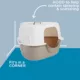 Product ExquisiCat® Hooded Corner Litter Box