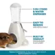 Product Full Cheeks™ Small Pet 3 in 1 Space Saver Food & Water Dispenser