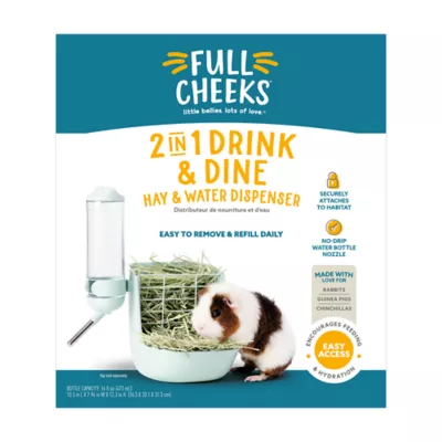 Product Full Cheeks™ Small Pet 2-in-1 Drink & Dine Hay & Water Dispenser