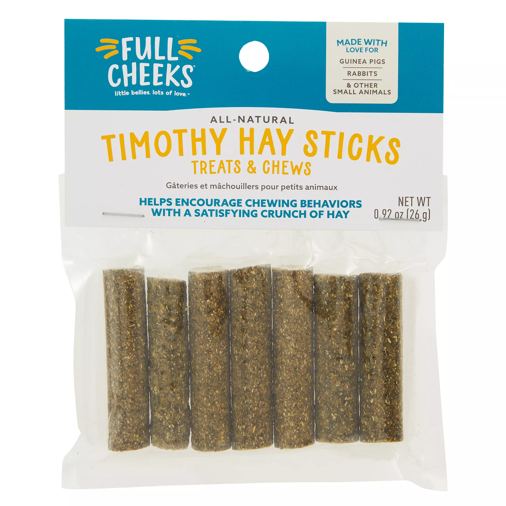 Full Cheeks&trade; Small Pet Timothy Hay Sticks - Treats & Chews