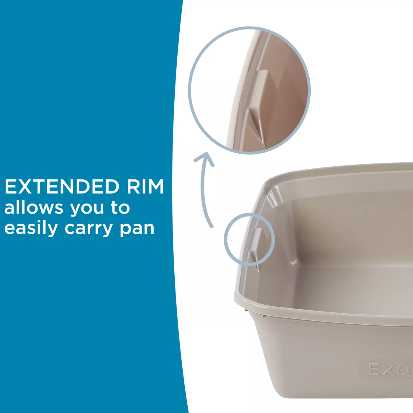 ExquisiCat® Large Open Litter Box