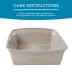 ExquisiCat® X-Large Cat Litter Box, Open Top, Beige image thumbnail 5