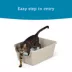 ExquisiCat® X-Large High-Sided Cat Litter Box, Open Top, Beige image thumbnail 3